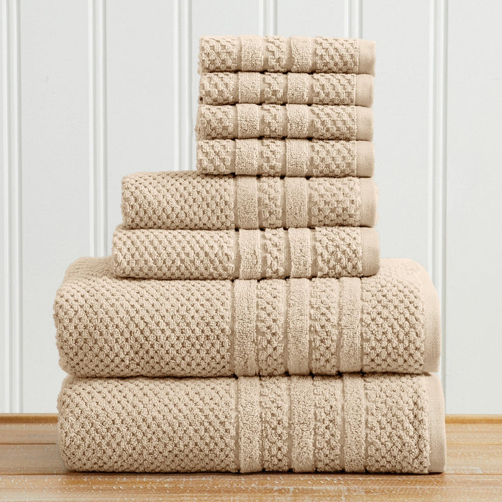 Checkered Jacquard Bath Towel Set - Giuliana Collection