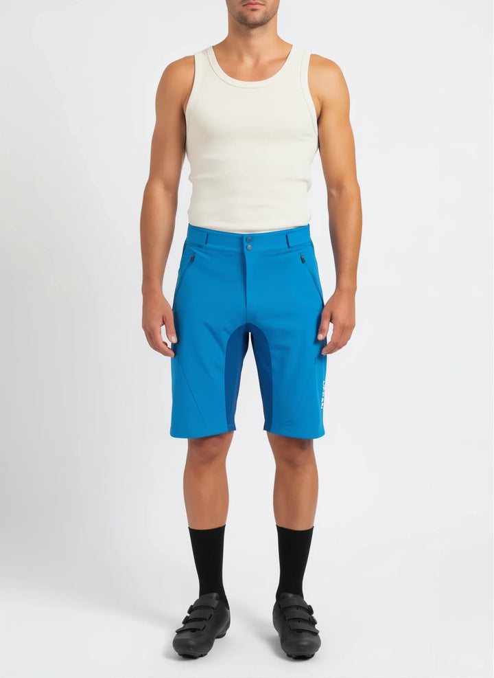 Urban Cycling Men's Gravel Grinder Cyclocross / MTB Shorts - Flex Soft Shell Shorts with Zip Pockets and Vents