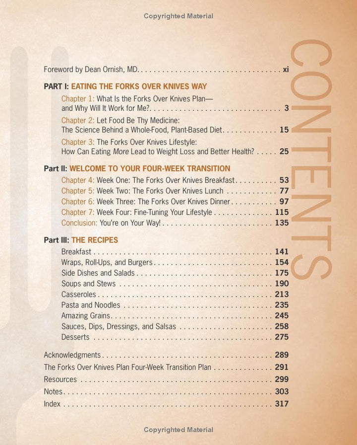 The Forks Over Knives Plan: How to Transition to the Life-Saving, Whole-Food, Plant-Based Diet Spiral Bound