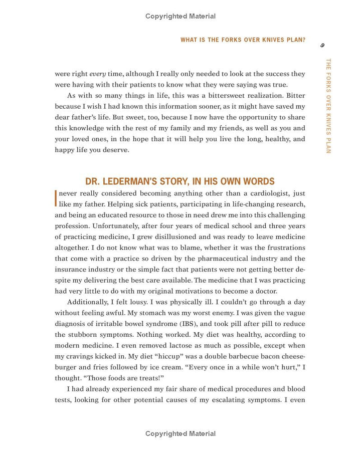 The Forks Over Knives Plan: How to Transition to the Life-Saving, Whole-Food, Plant-Based Diet Spiral Bound