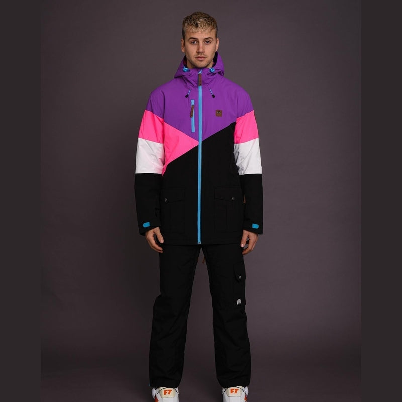 Snow Jacket Mens Neon Ski Jacket Oosc Pink Mens Ski Jacket OOSC