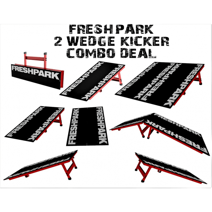 Freshpark Double Wedge Kicker Skate Ramp