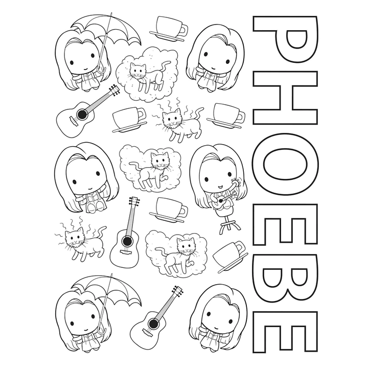 The Official Friends Coloring Book: The One with 100 Images to Color! Spiral Bound
