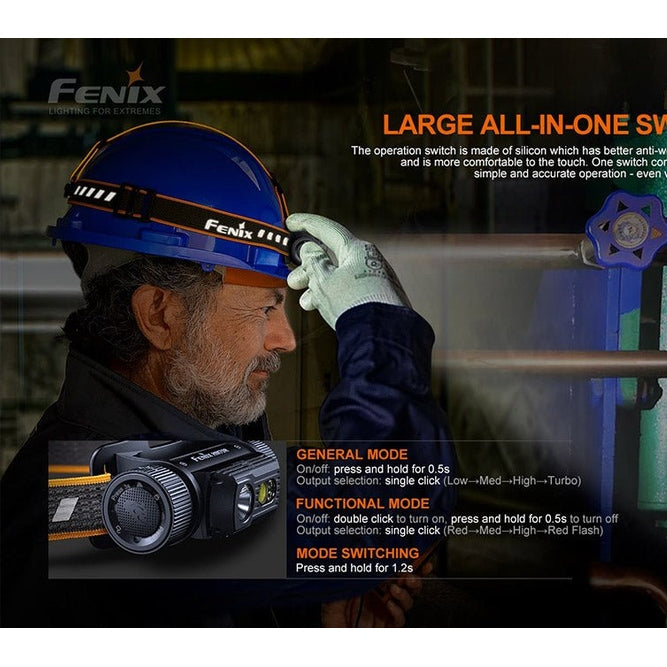 Fenix HM70R Rechargeable LED Headlamp - 1600 Lumens