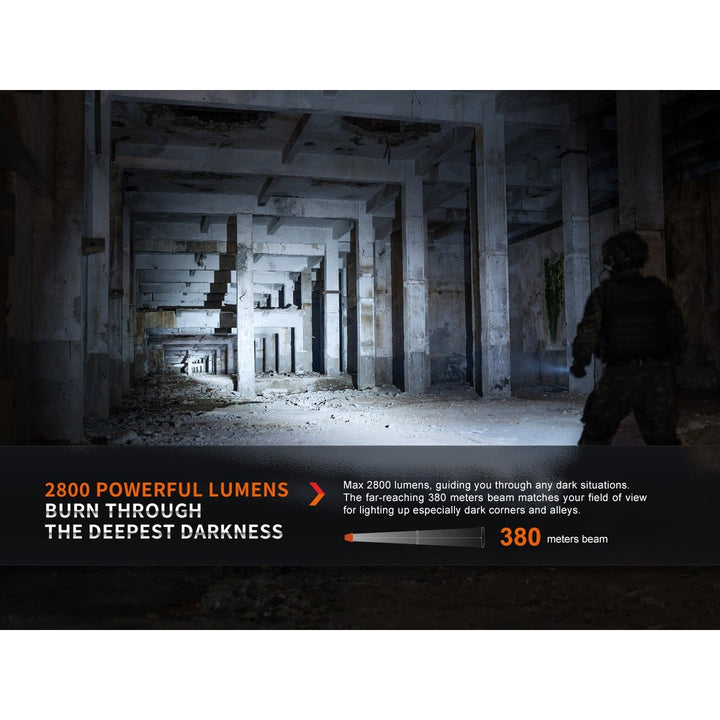 Fenix PD36R Pro 2800 Lumen Flashlight + FREE E03R V2 Keychain Light