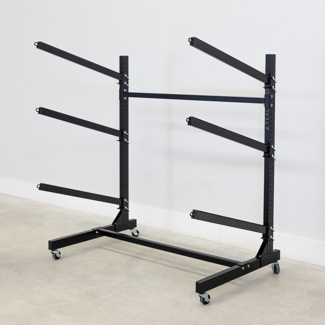 Wheeled Kayak Storage Rack with 3 Levels and Wheels