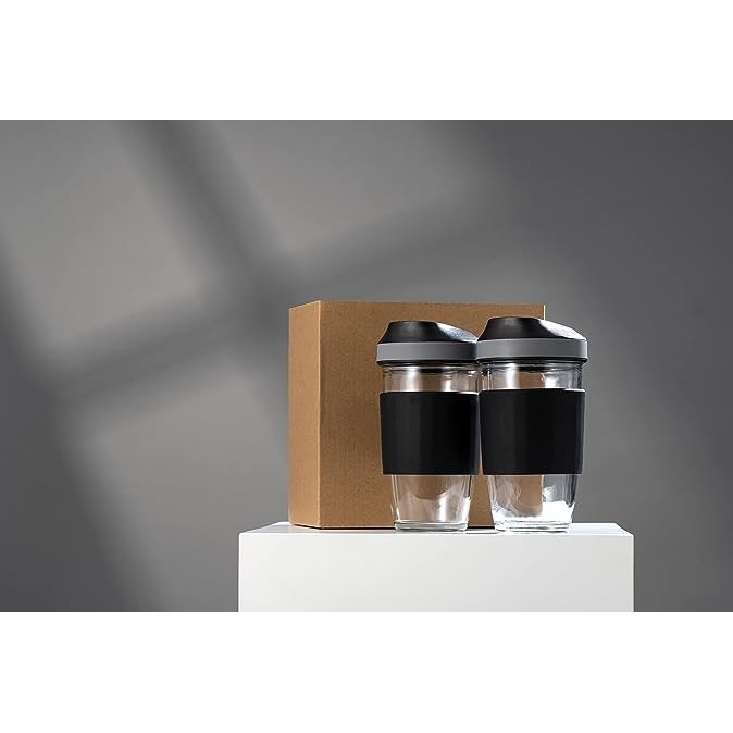 Borosilicate Glass Coffee Cups 2 Cups