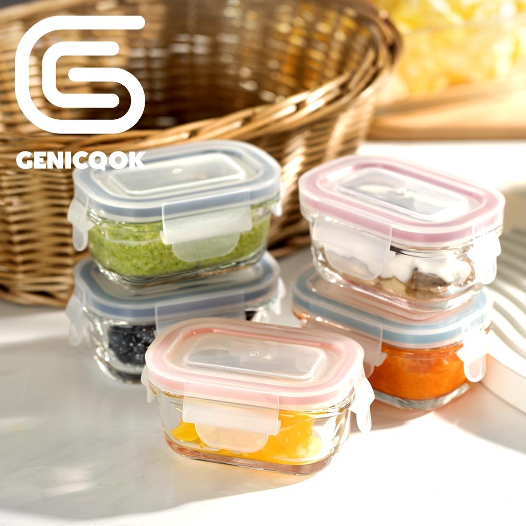 Mini Glass Container Set - Rectangular