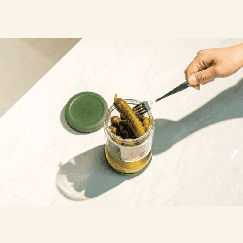 Glass Flip-Over Pickle Jar