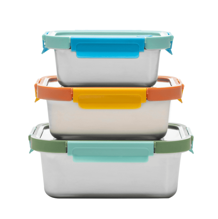 Multicolor Microwave Safe Stainless Steel Set