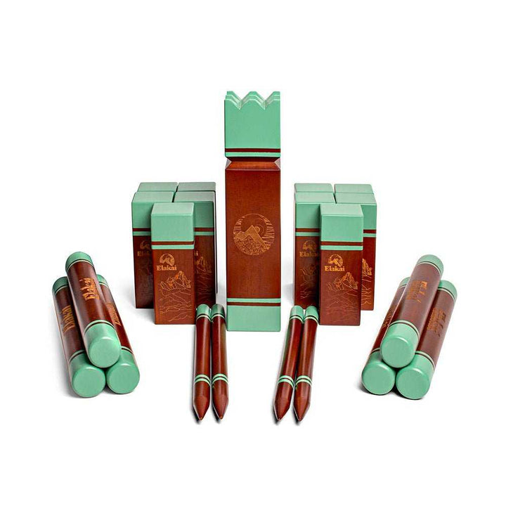Giant Kubb Outdoor Game for Fun and Entertainment