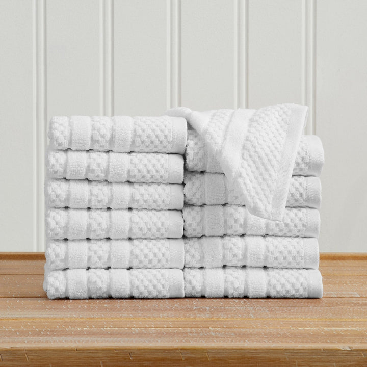 Checkered Jacquard Bath Towel Set - Giuliana Collection