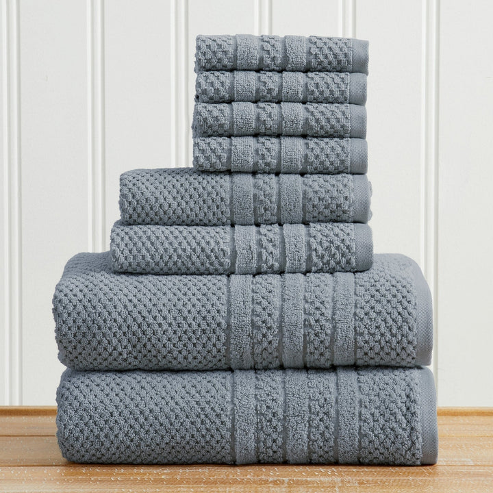 Checkered Jacquard Bath Towel Set - Giuliana Collection