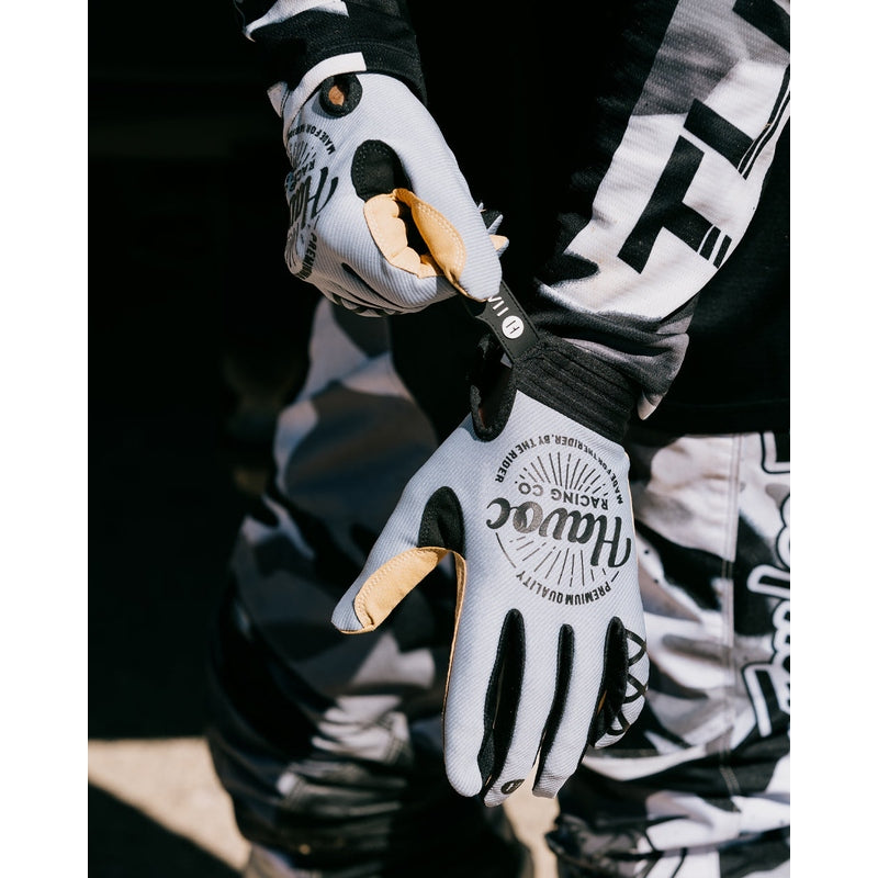 Havoc Gray and Black Gloves