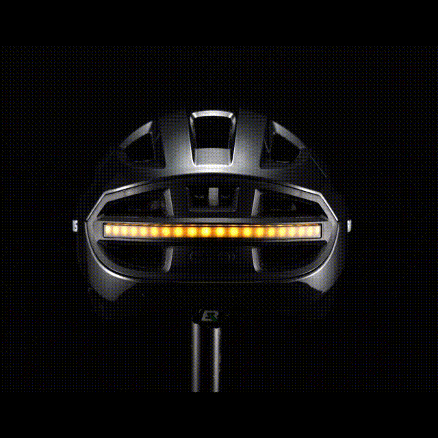 Smart Riding Helmet with Headlight and Tail Light
