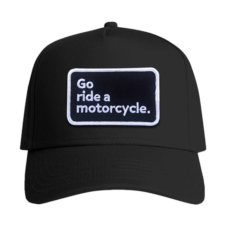 "Go ride a motorcycle" Cotton Structured Snapback