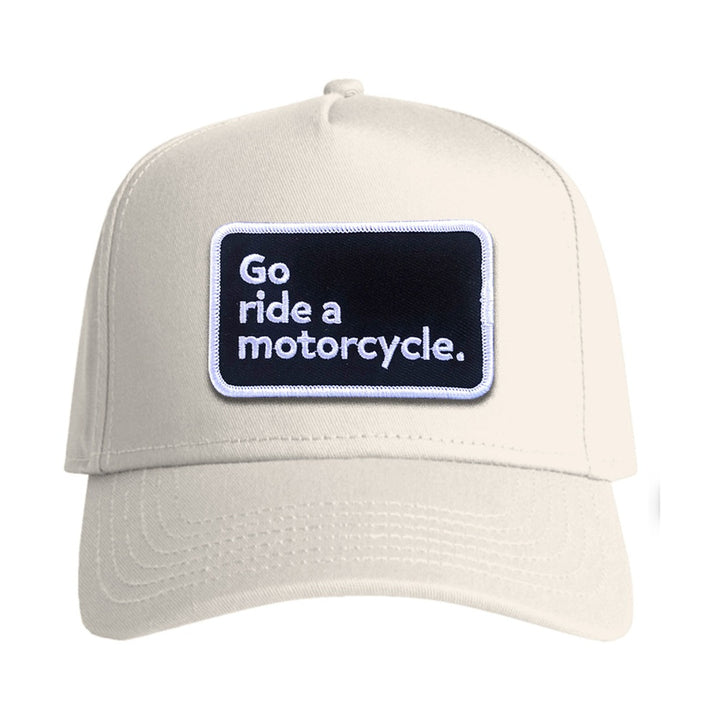 "Go ride a motorcycle" Cotton Structured Snapback