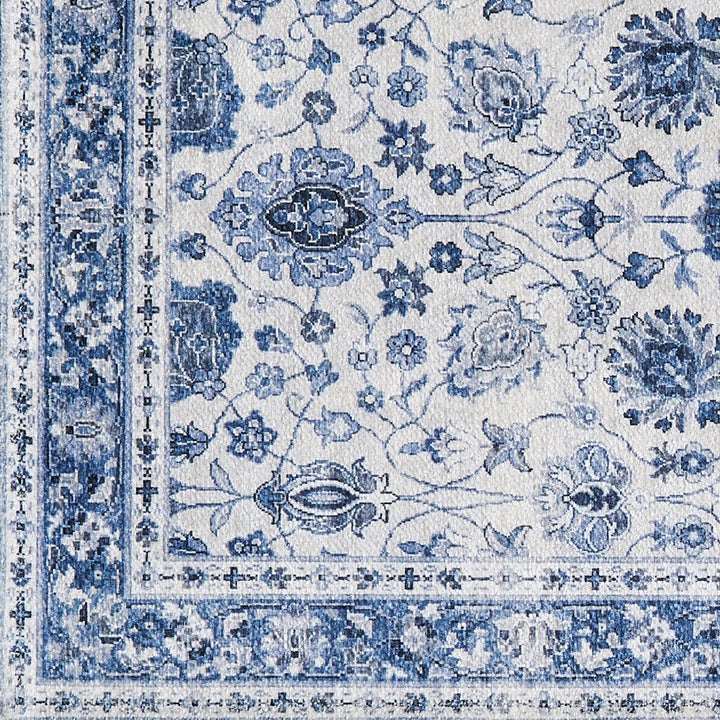 Machine Washable Floral Accent Area Rug 3' x 5'
