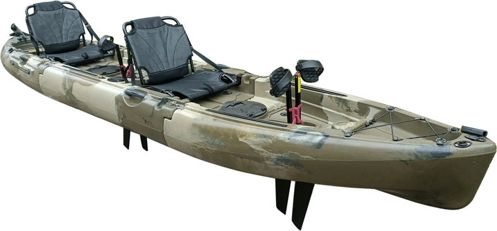 Raptor 14ft Tandem | Fin & Prop Drive | Modular Fishing Kayak