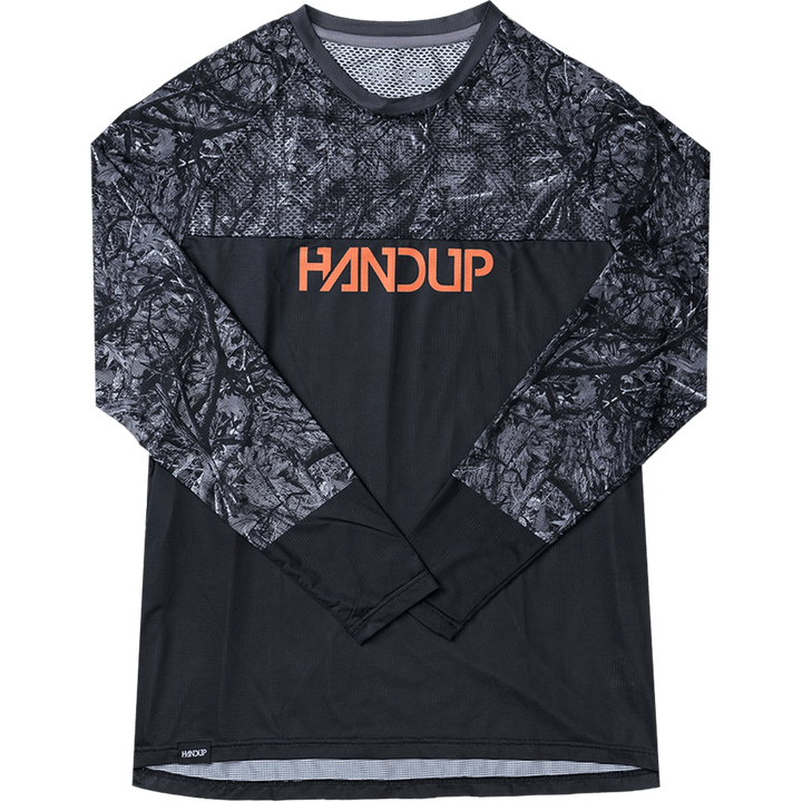 Handup Long Sleeve VenTop Jersey - Grey Timber Camo