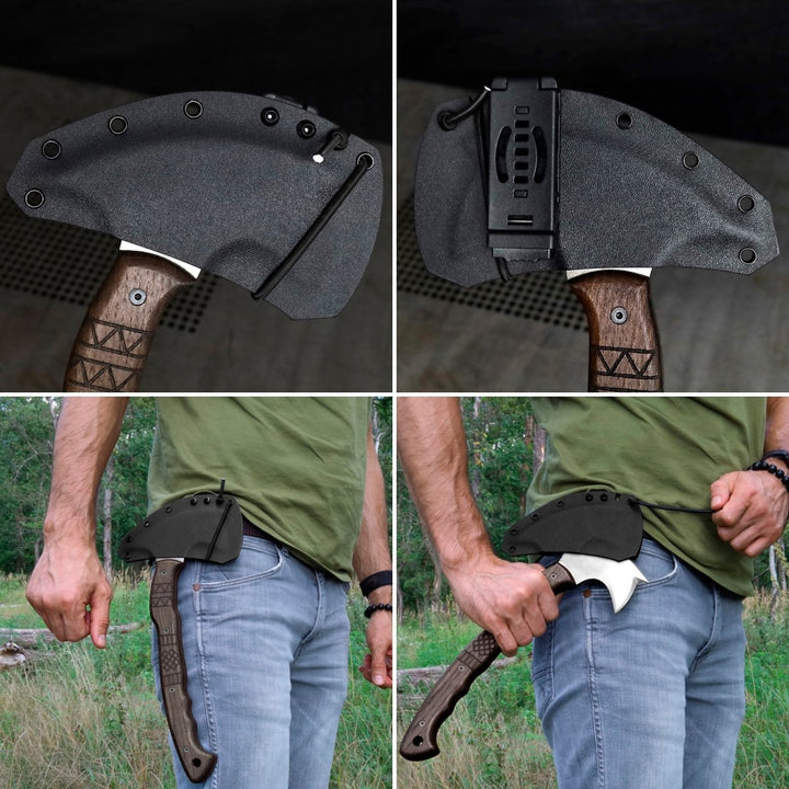 AncientSmithy Handcrafted tomahawk "Takoda" with tribal engraving