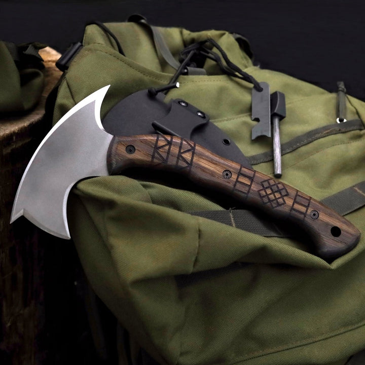 AncientSmithy Handmade tomahawk "Dakuri" with tribal engraving