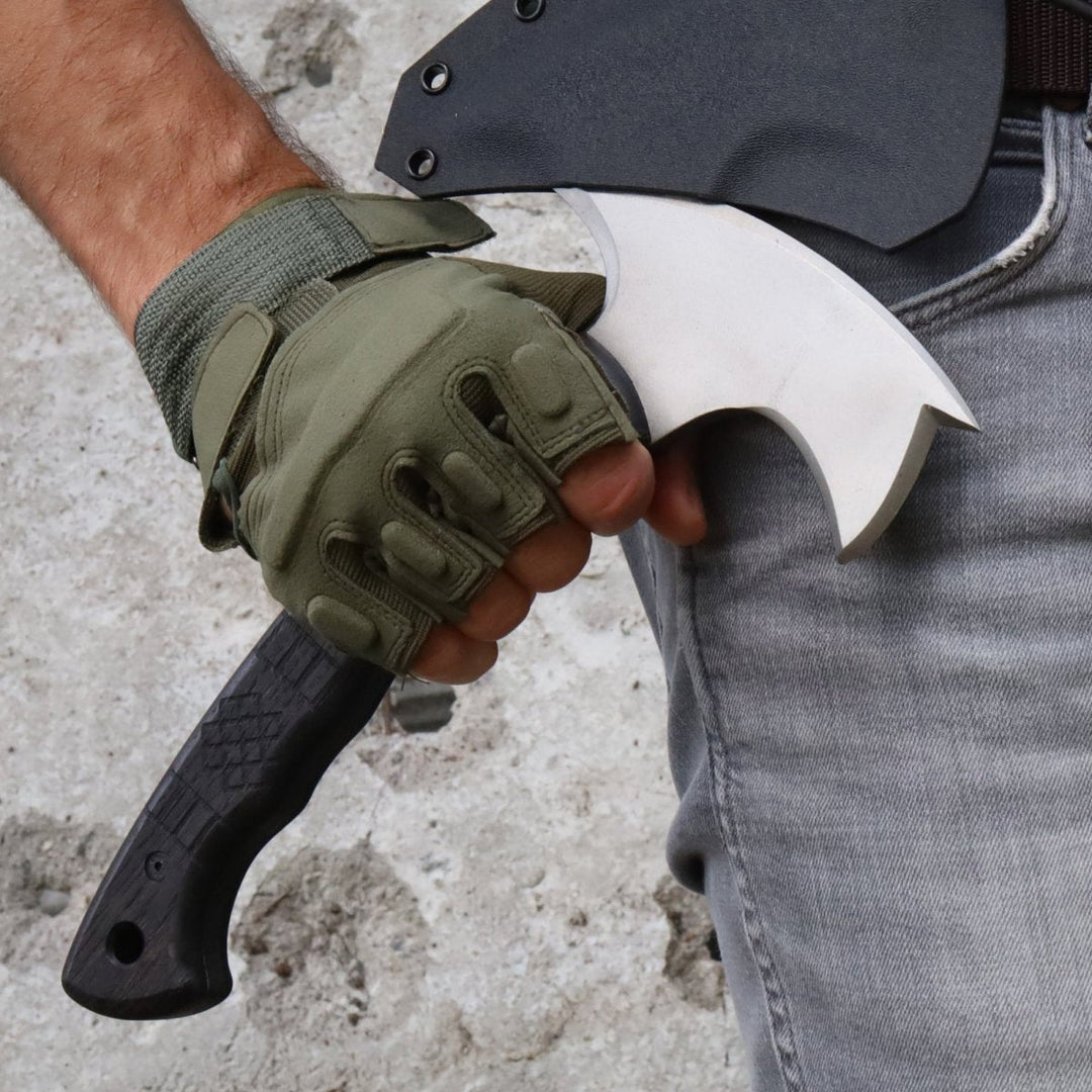 AncientSmithy Handmade tomahawk "Dakuri" with tribal engraving