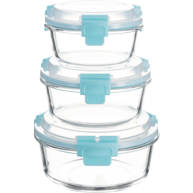 High Top Lid Round Containers