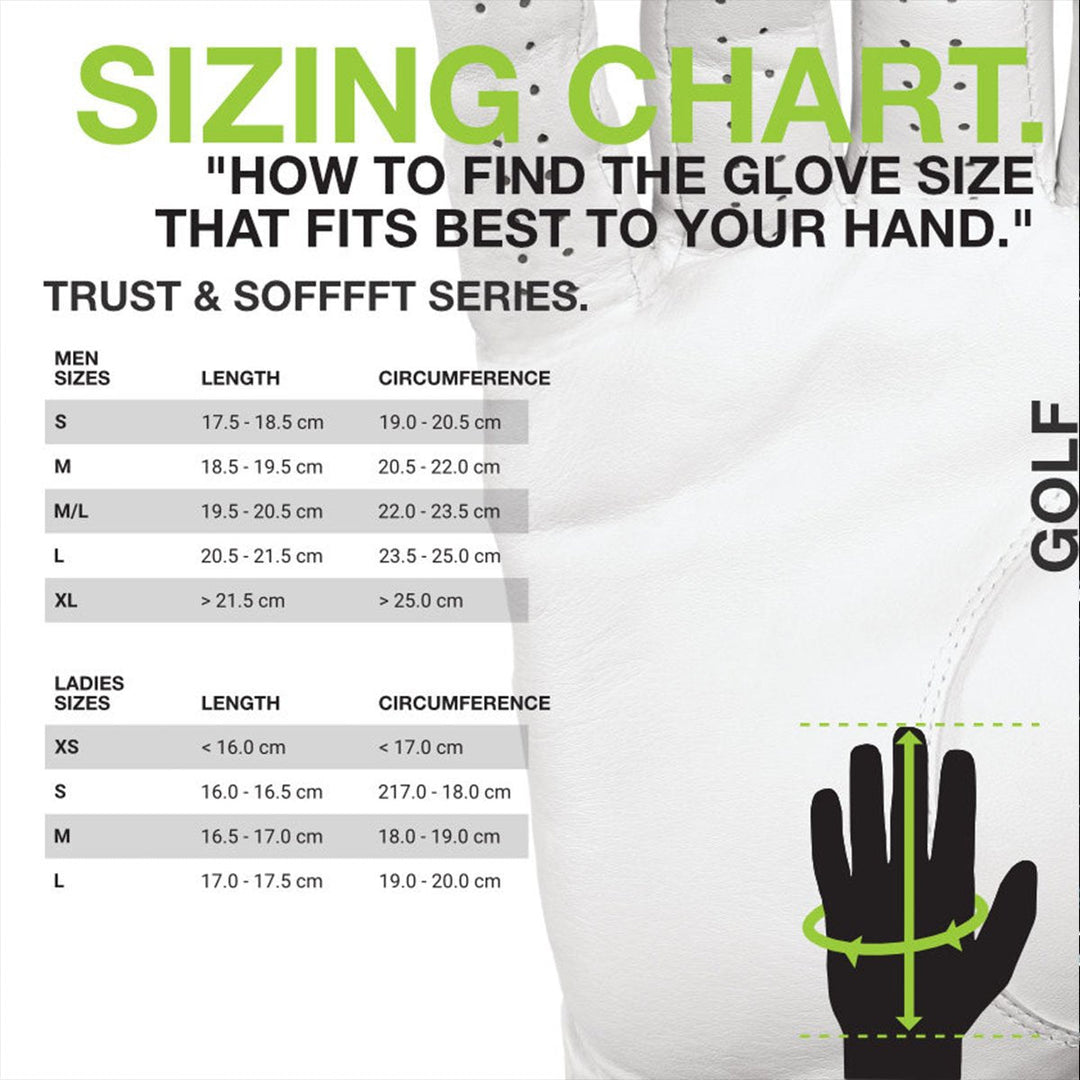 HIRZL Trust Control 2.0 - Golf Gloves - White / Black