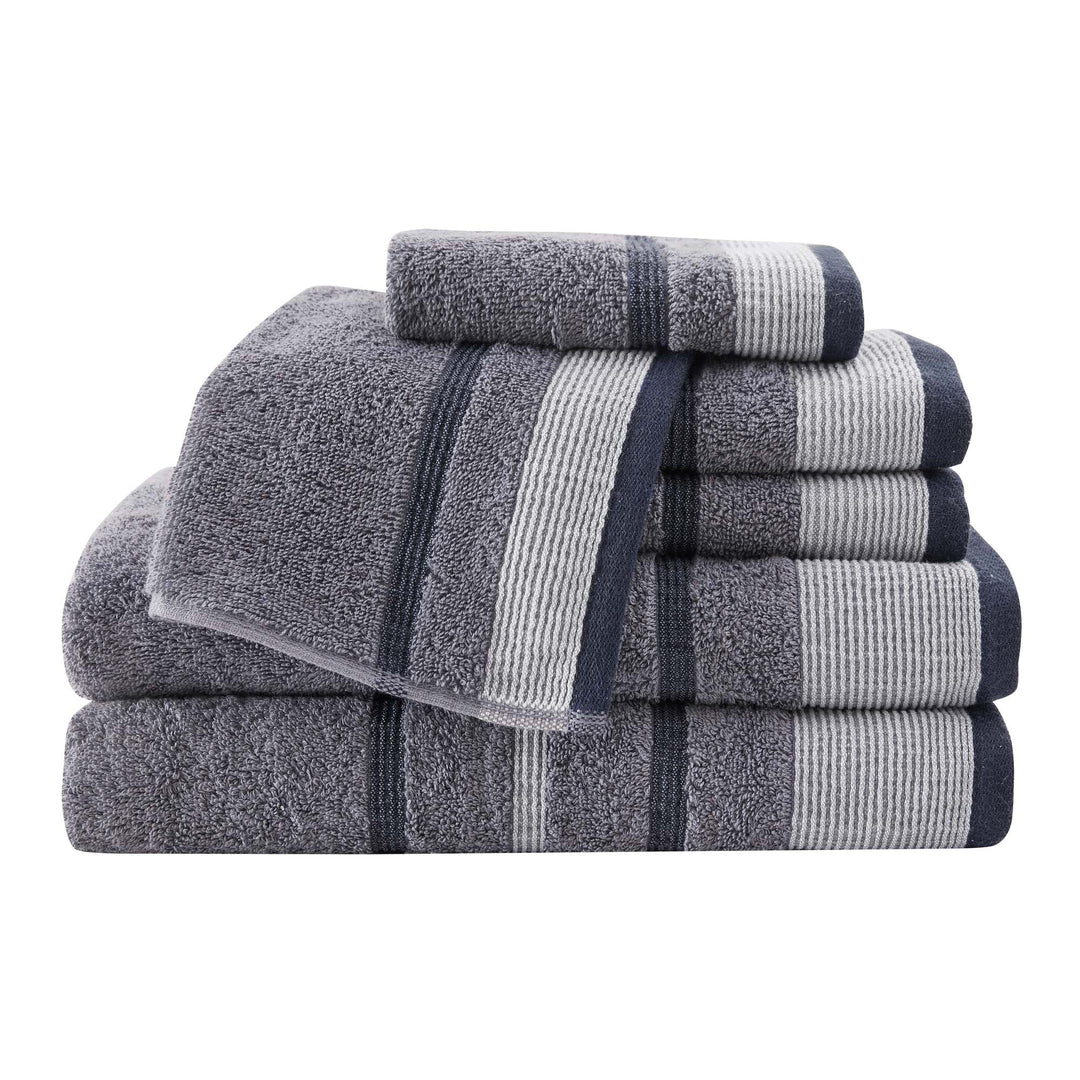 Cotton Stripe Bath Towel Set - Noelle Collection