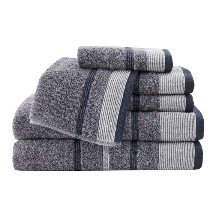 Cotton Stripe Bath Towel Set - Noelle Collection