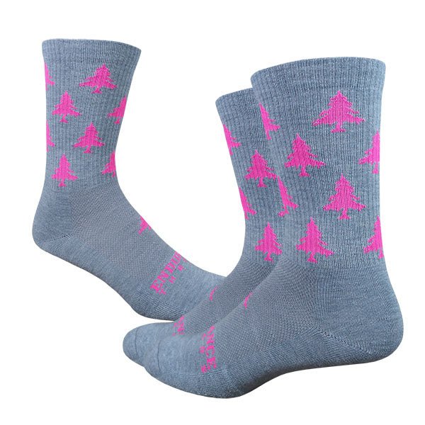 HLT Whitaker Wool Cycling Socks 6" in Gray