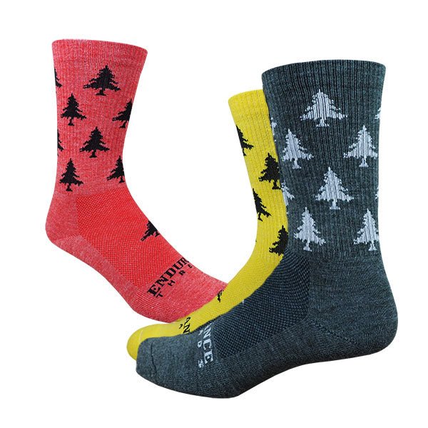 HLT Wool MTB Socks - Versatile Rasta Style