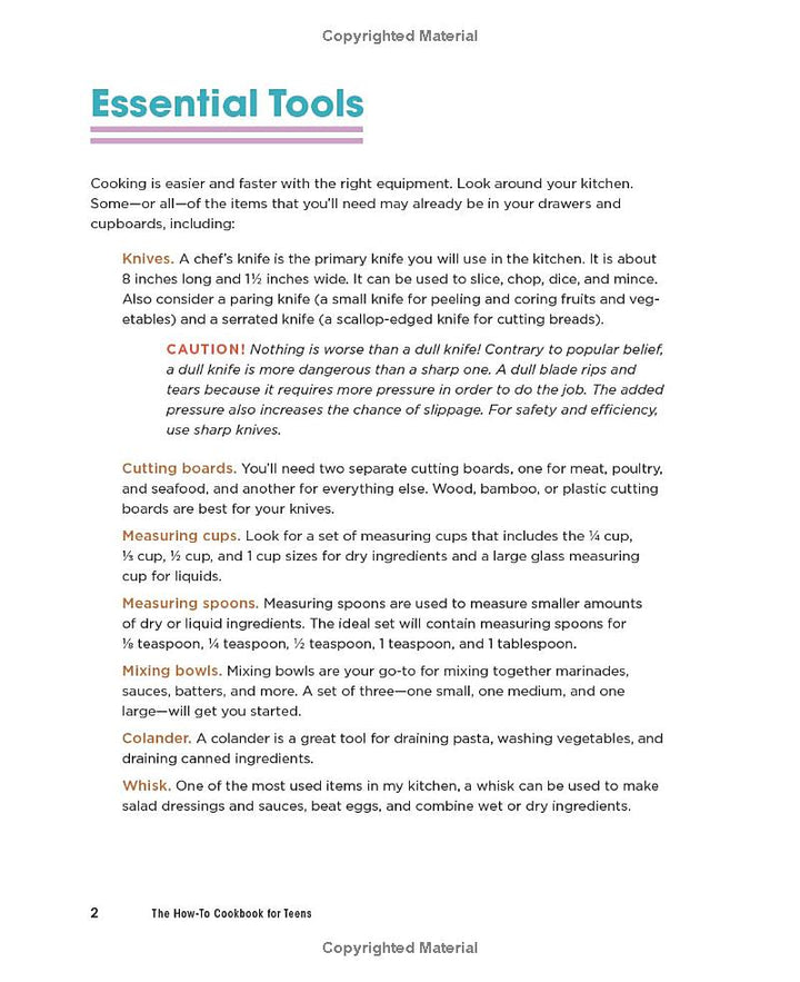 The How-To Cookbook for Teens: 100 Easy Recipes to Learn the Basics Spiral Bound