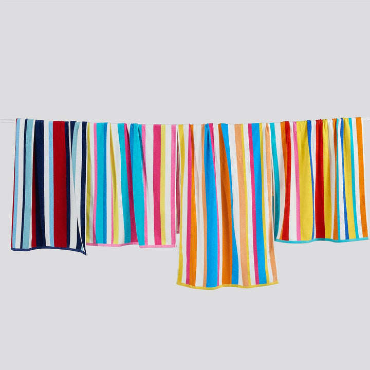 Cotton Velour Cabana Beach Towel - Novia Collection