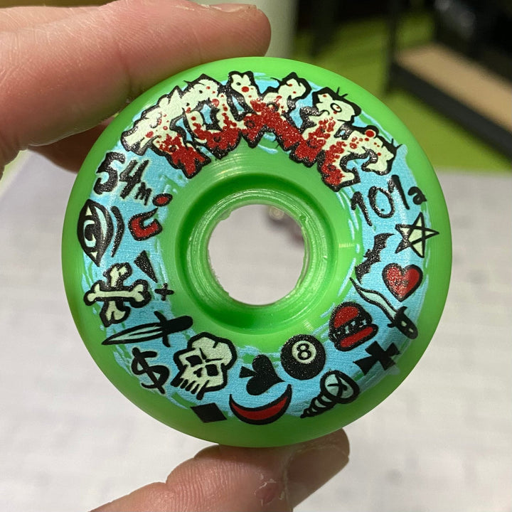 Toxic Team 54mm Hard Skateboard Wheels