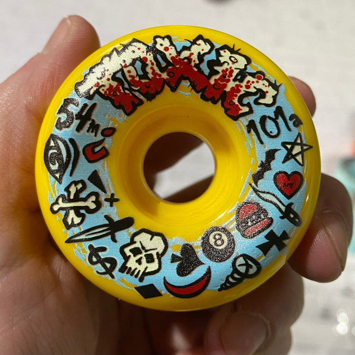 Toxic Team 54mm Hard Skateboard Wheels