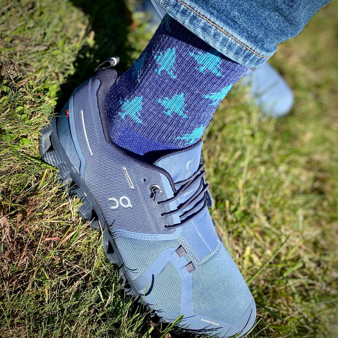 HLT Whitaker Wool Cycling Socks - Blues
