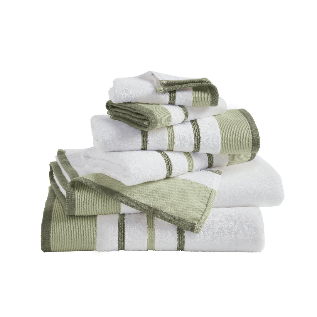 Cotton Stripe Bath Towel Set - Noelle Collection
