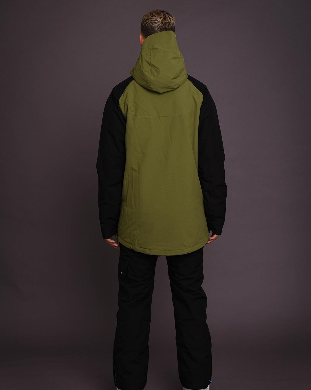 OOSC Clothing Snow Park Overhead Jacket - Orange & Khaki