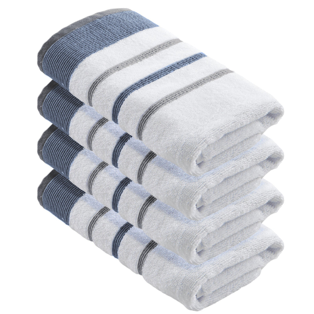 Cotton Stripe Bath Towel Set - Noelle Collection