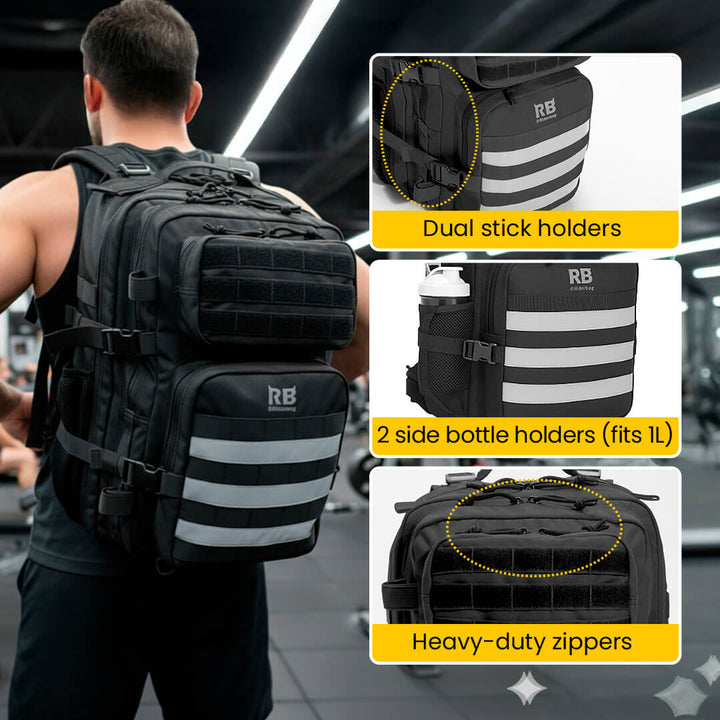Riderbag Xtreme 45L Tactical Backpack - Black