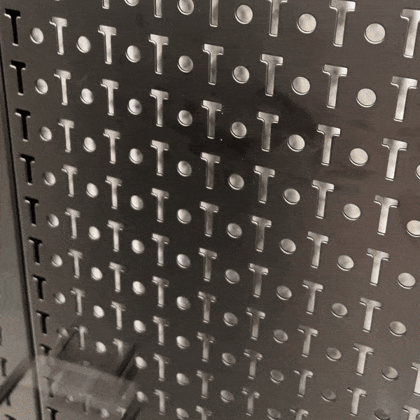 34" x 32" Pegboard with 13 Attachments for Tools