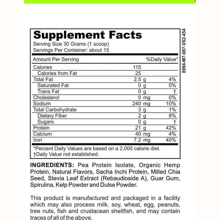 casa de sante Low FODMAP Certified Elemental Vegan Protein Powder Gut Friendly, Gluten, Dairy, Soy, Grain & Sugar Free Keto Paleo Low Carb No Seed Oil + Superfoods