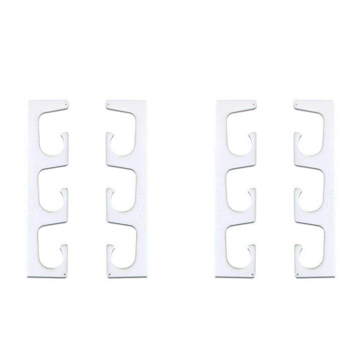 TRAPSKI Fishing Rod/Pole Holder Rack Organizers | Wall or Ceiling Mounted Fishing Rod Rack | Durable Marine Grade HDPE Plastic | Fishing Pole Holder Holds up to 6 or 12 + Stackable Storage