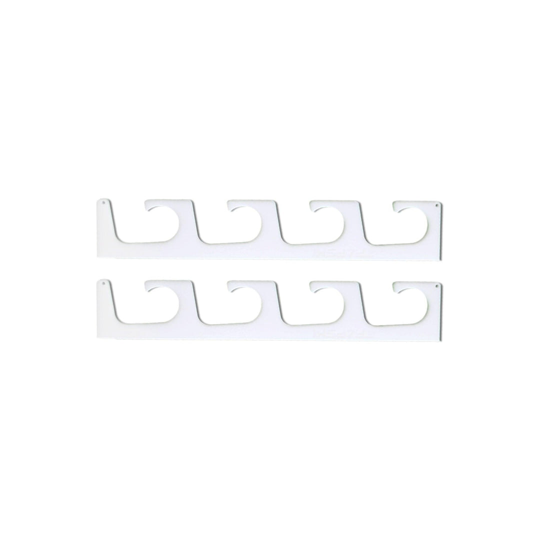 TRAPSKI Fishing Rod/Pole Holder Rack Organizers | Wall or Ceiling Mounted Fishing Rod Rack | Durable Marine Grade HDPE Plastic | Fishing Pole Holder Holds up to 6 or 12 + Stackable Storage