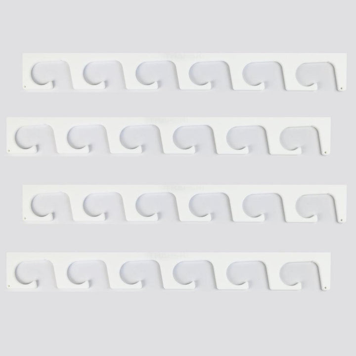 TRAPSKI Fishing Rod/Pole Holder Rack Organizers | Wall or Ceiling Mounted Fishing Rod Rack | Durable Marine Grade HDPE Plastic | Fishing Pole Holder Holds up to 6 or 12 + Stackable Storage