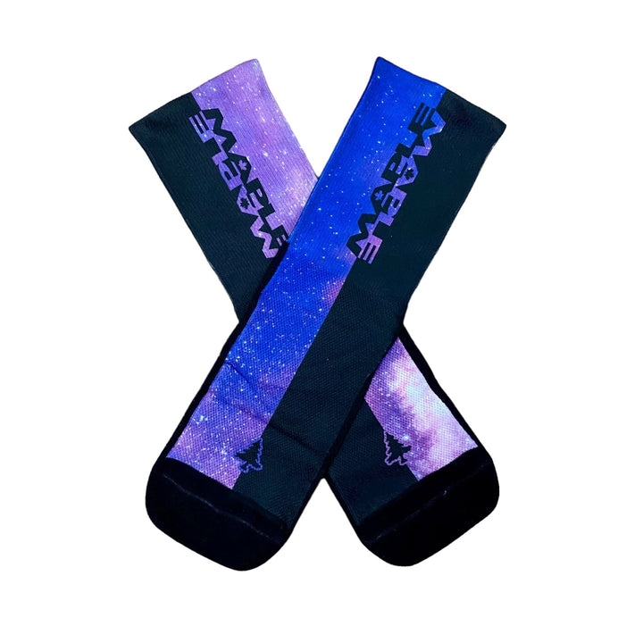 Maple SUB6 6" Socks - Unique Intergalactic Design