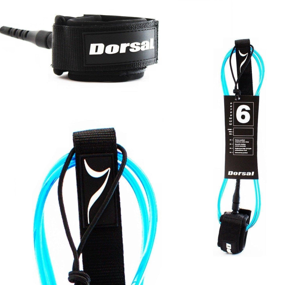 DORSAL Surf Leash for Surfboard, Longboard & SUP