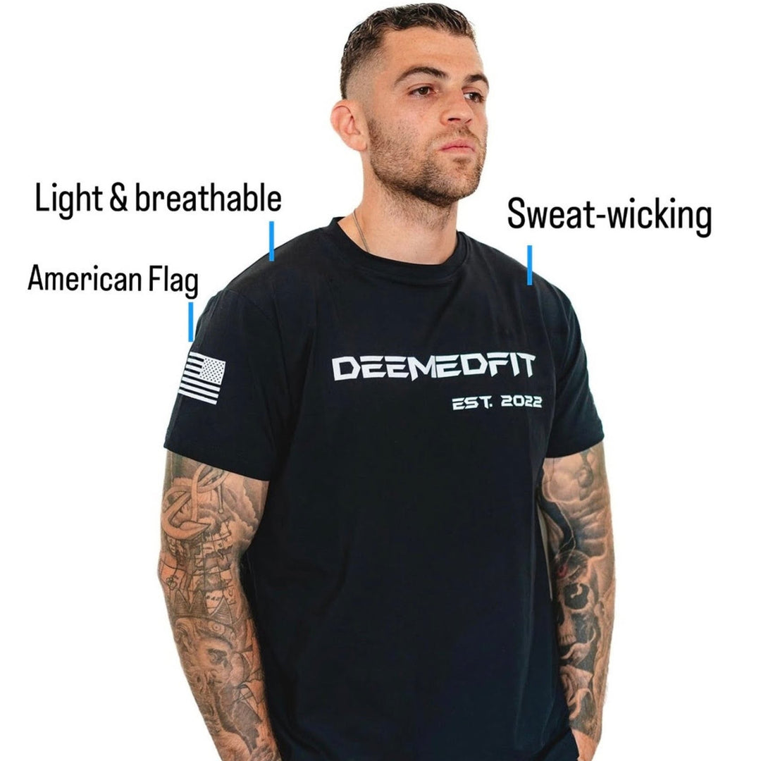DeemedFit Men's Gym Tee "Compellence"